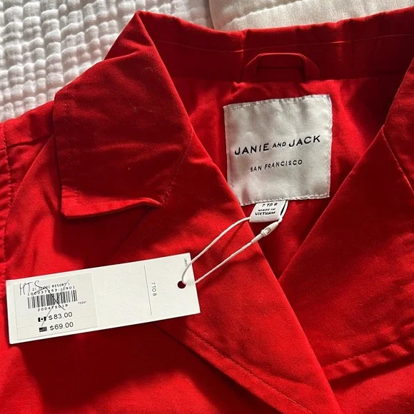 Janie and Jack • Scarlet Pea Coat for Kids - Picture 4 of 5